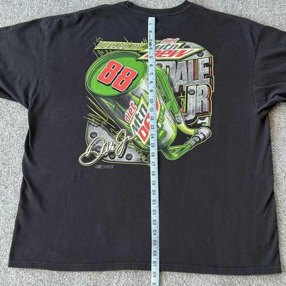 Dale Earnhardt Jr Shirt Mens 2XL Black NASCAR Racing 88‎ Diet Mtn Dew Chase
